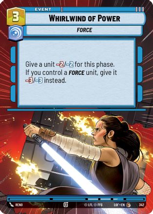 Whirlwind of Power (342) (Hyperspace) (342) [Legends of the Force] - Fantasy Flight Games - Card Brawlers | Quebec | Canada |