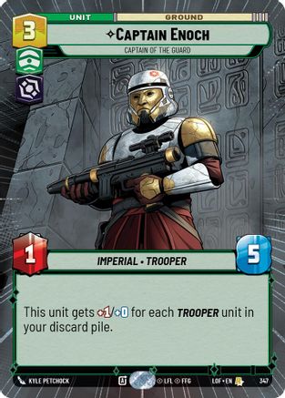 Captain Enoch - Captain of the Guard (347) (Hyperspace) (347) [Legends of the Force] - Fantasy Flight Games - Card Brawlers | Quebec | Canada |
