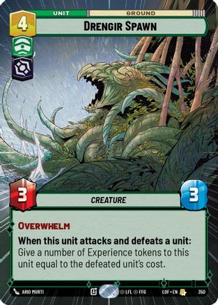 Drengir Spawn (350) (Hyperspace) (350) [Legends of the Force] - Fantasy Flight Games - Card Brawlers | Quebec | Canada |
