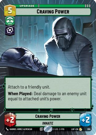Craving Power (355) (Hyperspace) (355) [Legends of the Force] - Fantasy Flight Games - Card Brawlers | Quebec | Canada |