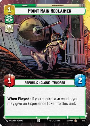 Point Rain Reclaimer (356) (Hyperspace) (356) [Legends of the Force] - Fantasy Flight Games - Card Brawlers | Quebec | Canada |