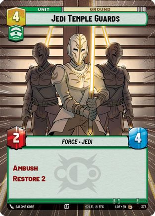 Jedi Temple Guards (377) (Hyperspace) (377) [Legends of the Force] - Fantasy Flight Games - Card Brawlers | Quebec | Canada |