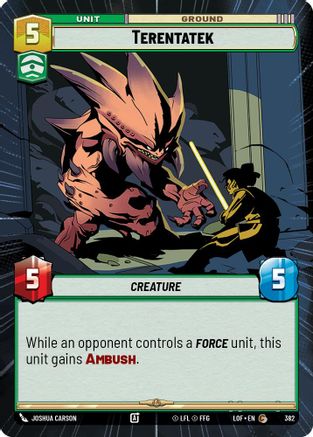 Terentatek (382) (Hyperspace) (382) [Legends of the Force] - Fantasy Flight Games - Card Brawlers | Quebec | Canada |