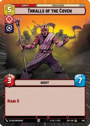 Thralls of the Coven (400) (Hyperspace) (400) [Legends of the Force] - Fantasy Flight Games - Card Brawlers | Quebec | Canada |