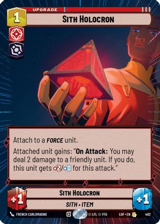 Sith Holocron (402) (Hyperspace) (402) [Legends of the Force] - Fantasy Flight Games - Card Brawlers | Quebec | Canada |