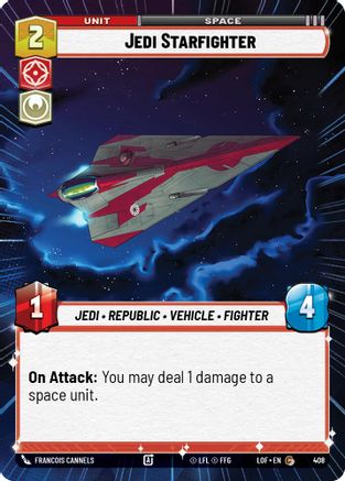 Jedi Starfighter (408) (Hyperspace) (408) [Legends of the Force] - Fantasy Flight Games - Card Brawlers | Quebec | Canada |