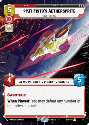 Kit Fisto's Aethersprite - Good Hunting (411) (Hyperspace) (411) [Legends of the Force] - Fantasy Flight Games - Card Brawlers | Quebec | Canada |