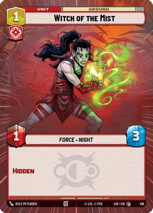 Witch of the Mist (418) (Hyperspace) (418) [Legends of the Force] - Fantasy Flight Games - Card Brawlers | Quebec | Canada |
