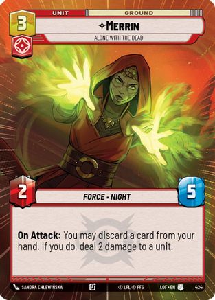 Merrin - Alone with the Dead (424) (Hyperspace) (424) [Legends of the Force] - Fantasy Flight Games - Card Brawlers | Quebec | Canada |
