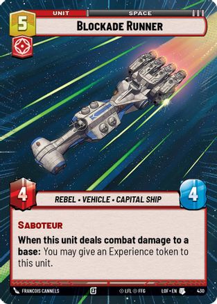 Blockade Runner (430) (Hyperspace) (430) [Legends of the Force] - Fantasy Flight Games - Card Brawlers | Quebec | Canada |