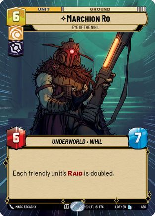 Marchion Ro - Eye of the Nihil (450) (Hyperspace) (450) [Legends of the Force] - Fantasy Flight Games - Card Brawlers | Quebec | Canada |