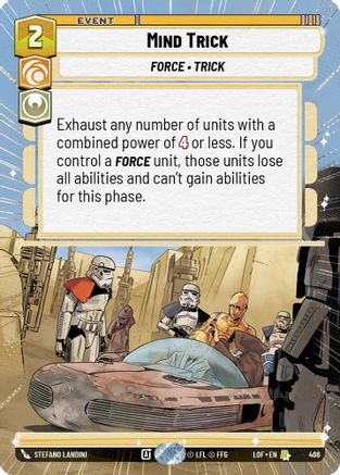 Mind Trick (466) (Hyperspace) (466) [Legends of the Force] - Fantasy Flight Games - Card Brawlers | Quebec | Canada |