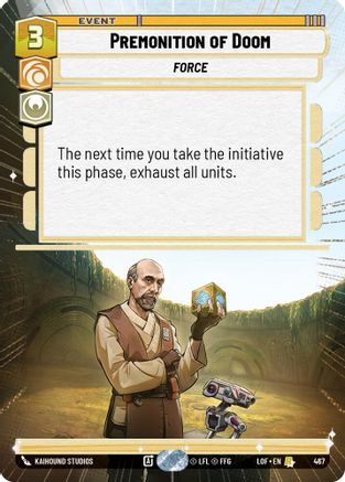 Premonition of Doom (467) (Hyperspace) (467) [Legends of the Force] - Fantasy Flight Games - Card Brawlers | Quebec | Canada |