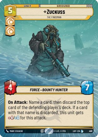 Zuckuss - The Findsman (468) (Hyperspace) (468) [Legends of the Force] - Fantasy Flight Games - Card Brawlers | Quebec | Canada |