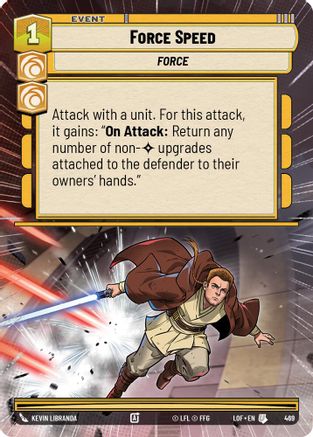 Force Speed (469) (Hyperspace) (469) [Legends of the Force] - Fantasy Flight Games - Card Brawlers | Quebec | Canada |