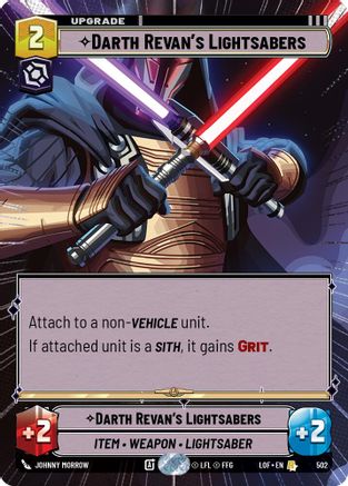 Darth Revan's Lightsabers (502) (Hyperspace) (502) [Legends of the Force] - Fantasy Flight Games - Card Brawlers | Quebec | Canada |