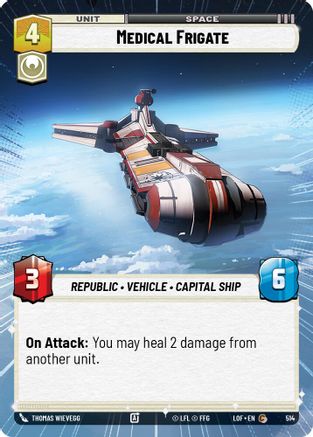 Medical Frigate (514) (Hyperspace) (514) [Legends of the Force] - Fantasy Flight Games - Card Brawlers | Quebec | Canada |
