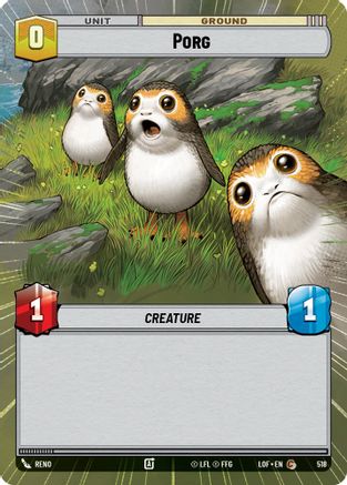 Porg (518) (Hyperspace) (518) [Legends of the Force] - Fantasy Flight Games - Card Brawlers | Quebec | Canada |