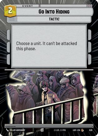 Go Into Hiding (526) (Hyperspace) (526) [Legends of the Force] - Fantasy Flight Games - Card Brawlers | Quebec | Canada |