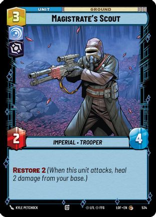 Magistrate's Scout (534) (Foil) (534) [Legends of the Force] - Fantasy Flight Games - Card Brawlers | Quebec | Canada |