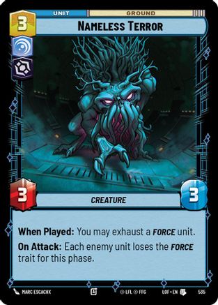 Nameless Terror (535) (Foil) (535) [Legends of the Force] - Fantasy Flight Games - Card Brawlers | Quebec | Canada |