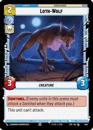 Loth-Wolf (546) (Foil) (546) [Legends of the Force] - Fantasy Flight Games - Card Brawlers | Quebec | Canada |
