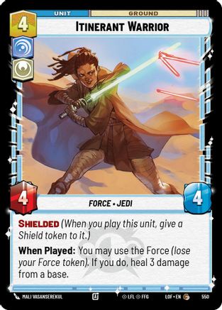 Itinerant Warrior (550) (Foil) (550) [Legends of the Force] - Fantasy Flight Games - Card Brawlers | Quebec | Canada |