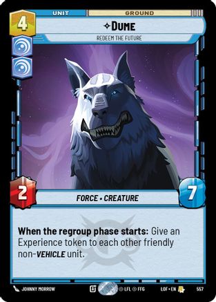 Dume - Redeem the Future (557) (Foil) (557) [Legends of the Force] - Fantasy Flight Games - Card Brawlers | Quebec | Canada |