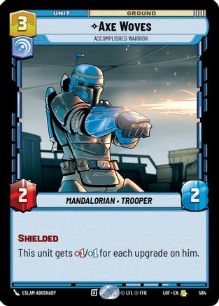 Axe Woves - Accomplished Warrior (564) (Foil) (564) [Legends of the Force] - Fantasy Flight Games - Card Brawlers | Quebec | Canada |