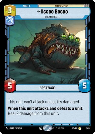 Oggdo Bogdo - Bogano Brute (565) (Foil) (565) [Legends of the Force] - Fantasy Flight Games - Card Brawlers | Quebec | Canada |