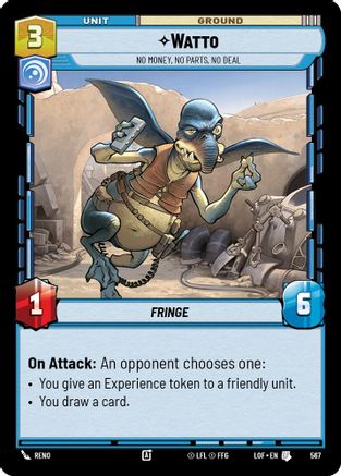 Watto - No Money, No Parts, No Deal (567) (Foil) (567) [Legends of the Force] - Fantasy Flight Games - Card Brawlers | Quebec | Canada |