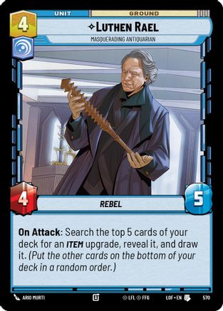 Luthen Rael - Masquerading Antiquarian (570) (Foil) (570) [Legends of the Force] - Fantasy Flight Games - Card Brawlers | Quebec | Canada |