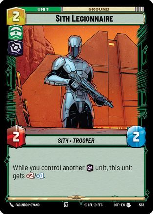 Sith Legionnaire (583) (Foil) (583) [Legends of the Force] - Fantasy Flight Games - Card Brawlers | Quebec | Canada |