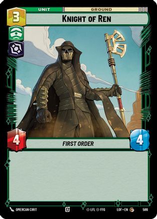 Knight of Ren (586) (Foil) (586) [Legends of the Force] - Fantasy Flight Games - Card Brawlers | Quebec | Canada |