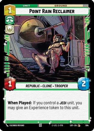 Point Rain Reclaimer (594) (Foil) (594) [Legends of the Force] - Fantasy Flight Games - Card Brawlers | Quebec | Canada |