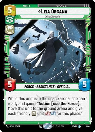 Leia Organa - Extraordinary (600) (Foil) (600) [Legends of the Force] - Fantasy Flight Games - Card Brawlers | Quebec | Canada |