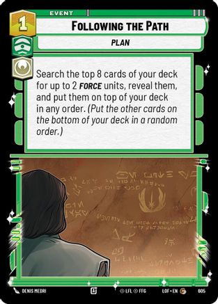Following the Path (605) (Foil) (605) [Legends of the Force] - Fantasy Flight Games - Card Brawlers | Quebec | Canada |
