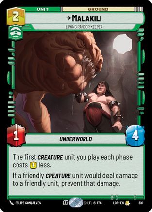 Malakili - Loving Rancor Keeper (610) (Foil) (610) [Legends of the Force] - Fantasy Flight Games - Card Brawlers | Quebec | Canada |