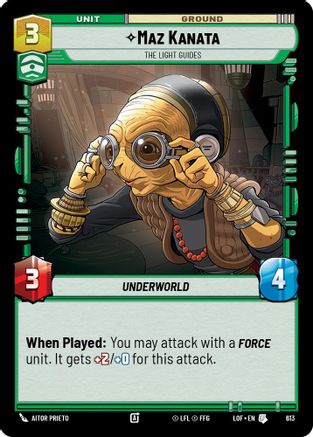 Maz Kanata - The Light Guides (613) (Foil) (613) [Legends of the Force] - Fantasy Flight Games - Card Brawlers | Quebec | Canada |