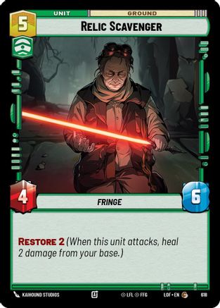 Relic Scavenger (618) (Foil) (618) [Legends of the Force] - Fantasy Flight Games - Card Brawlers | Quebec | Canada |