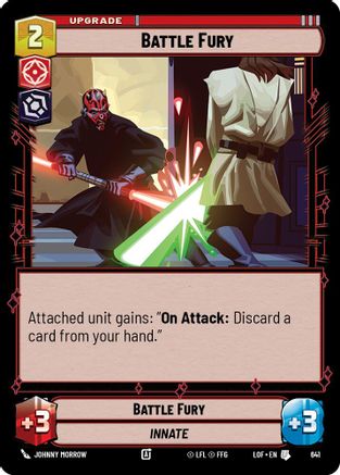 Battle Fury (641) (Foil) (641) [Legends of the Force] - Fantasy Flight Games - Card Brawlers | Quebec | Canada |