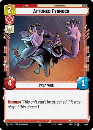 Attuned Fyrnock (645) (Foil) (645) [Legends of the Force] - Fantasy Flight Games - Card Brawlers | Quebec | Canada |