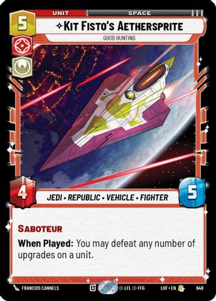 Kit Fisto's Aethersprite - Good Hunting (649) (Foil) (649) [Legends of the Force] - Fantasy Flight Games - Card Brawlers | Quebec | Canada |