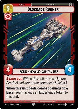 Blockade Runner (668) (Foil) (668) [Legends of the Force] - Fantasy Flight Games - Card Brawlers | Quebec | Canada |
