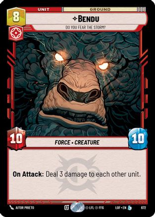 Bendu - Do You Fear the Storm? (672) (Foil) (672) [Legends of the Force] - Fantasy Flight Games - Card Brawlers | Quebec | Canada |
