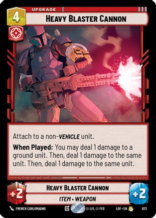 Heavy Blaster Cannon (673) (Foil) (673) [Legends of the Force] - Fantasy Flight Games - Card Brawlers | Quebec | Canada |