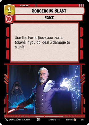 Sorcerous Blast (674) (Foil) (674) [Legends of the Force] - Fantasy Flight Games - Card Brawlers | Quebec | Canada |