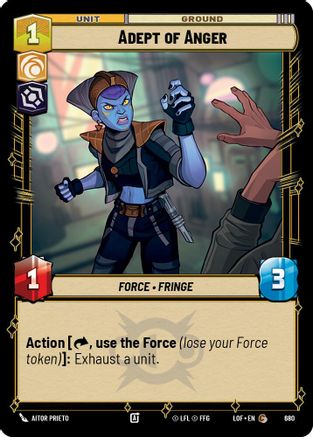 Adept of Anger (680) (Foil) (680) [Legends of the Force] - Fantasy Flight Games - Card Brawlers | Quebec | Canada |