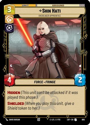 Shin Hati - Overeager Apprentice (685) (Foil) (685) [Legends of the Force] - Fantasy Flight Games - Card Brawlers | Quebec | Canada |