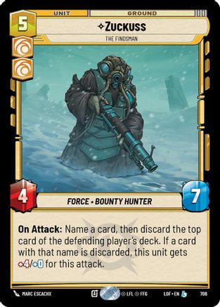 Zuckuss - The Findsman (706) (Foil) (706) [Legends of the Force] - Fantasy Flight Games - Card Brawlers | Quebec | Canada |